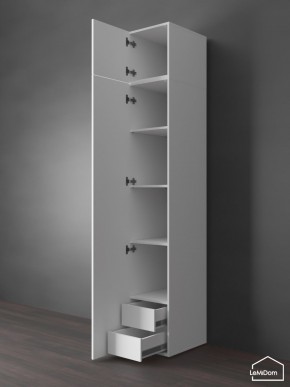 Шкаф с антресолью Linnea MHR-1POA-4 2450х400х510 (Белый-М 11.1.2) в Тарко-Сале - tarko-sale.mebel24.online | фото 5