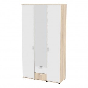 Шкаф с зеркалом Ольга H54_M (ДСС-Белый) в Тарко-Сале - tarko-sale.mebel24.online | фото