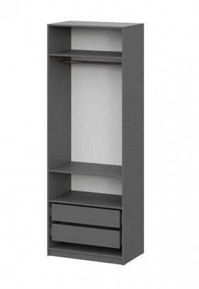 Шкаф ШК-5 + 2 полки + ящики (800) Графит в Тарко-Сале - tarko-sale.mebel24.online | фото 4