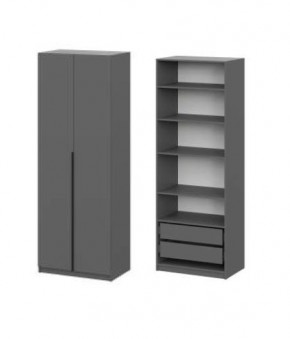 Шкаф ШК-5 + 4 полки + ящики (800) Графит в Тарко-Сале - tarko-sale.mebel24.online | фото