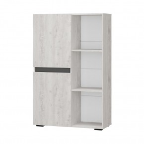 Шкаф стеллаж Мрия ШК-16 (Бетон пайн светлый/Графит) в Тарко-Сале - tarko-sale.mebel24.online | фото
