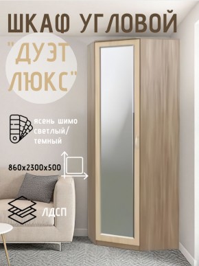Шкаф угловой Дуэт Люкс с зеркалом в Тарко-Сале - tarko-sale.mebel24.online | фото 3