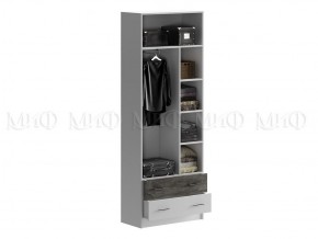 ВЕГА NEW Позитив Шкаф (Бетон темный/белый) в Тарко-Сале - tarko-sale.mebel24.online | фото 2