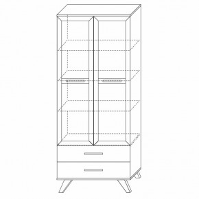 Шкаф-витрина 800 Вега Скандинавия в Тарко-Сале - tarko-sale.mebel24.online | фото 3