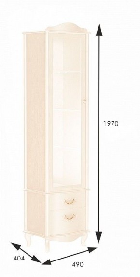 Шкаф-витрина Джульетта в Тарко-Сале - tarko-sale.mebel24.online | фото 2