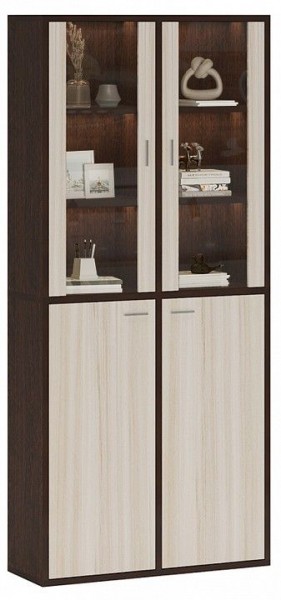Шкаф-витрина Домино СУ(ш2в2)+2ФС+2ФГ в Тарко-Сале - tarko-sale.mebel24.online | фото 2