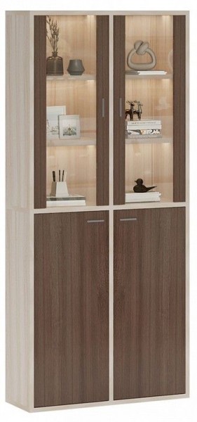 Шкаф-витрина Домино СУ(ш2в2)+2ФС+2ФГ в Тарко-Сале - tarko-sale.mebel24.online | фото 2