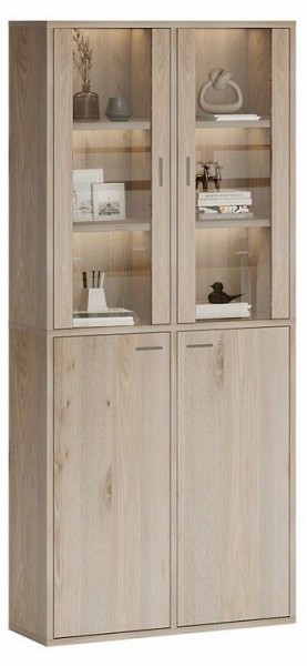 Шкаф-витрина Домино СУ(ш2в2)+2ФС+2ФГ в Тарко-Сале - tarko-sale.mebel24.online | фото 2
