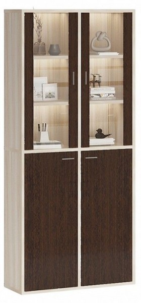 Шкаф-витрина Домино СУ(ш2в2)+2ФС+2ФГ в Тарко-Сале - tarko-sale.mebel24.online | фото 2
