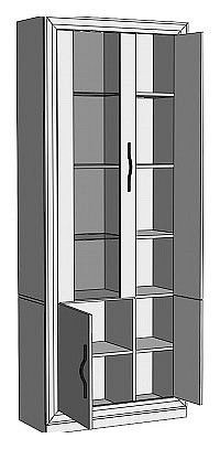 Шкаф-витрина Нобиле ШВтВ-ФСД-ФГК в Тарко-Сале - tarko-sale.mebel24.online | фото 2