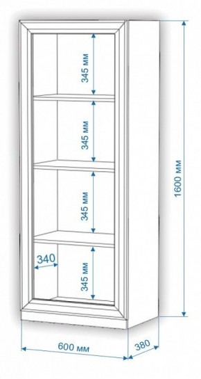 Шкаф-витрина Нобиле ВтН-ФСД в Тарко-Сале - tarko-sale.mebel24.online | фото 2