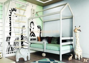 СКАЙ Кровать детская (Белый Античный) в Тарко-Сале - tarko-sale.mebel24.online | фото 2