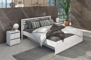 Спальный гарнитур Лиана (Дуб Крафт Белый/Графит) в Тарко-Сале - tarko-sale.mebel24.online | фото 3
