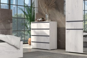 Спальный гарнитур Лиана (Дуб Крафт Белый/Графит) в Тарко-Сале - tarko-sale.mebel24.online | фото 6