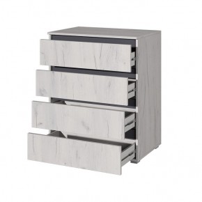 Спальный гарнитур Лиана (Дуб Крафт Белый/Графит) в Тарко-Сале - tarko-sale.mebel24.online | фото 7