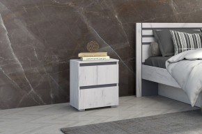 Спальный гарнитур Лиана (Дуб Крафт Белый/Графит) в Тарко-Сале - tarko-sale.mebel24.online | фото 9