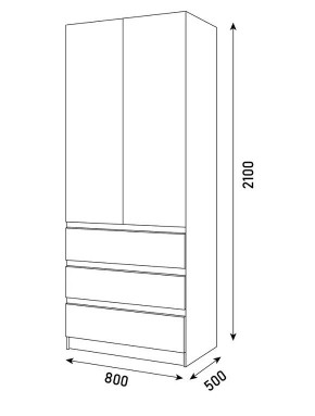 Спальный гарнитур Парус (Белый/Белый) модульный в Тарко-Сале - tarko-sale.mebel24.online | фото 22