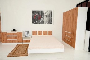 Спальный гарнитур Парус (Белый/Вотан) 1400 (Вариант-1) в Тарко-Сале - tarko-sale.mebel24.online | фото