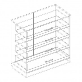 Спальный гарнитур "Милана" (модульный) в Тарко-Сале - tarko-sale.mebel24.online | фото 25