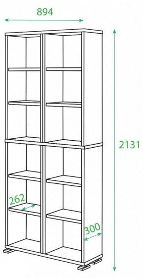 Стеллаж Домино ПУ-30-1 в Тарко-Сале - tarko-sale.mebel24.online | фото 2