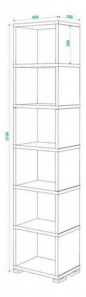Стеллаж Домино СБ-15/6 в Тарко-Сале - tarko-sale.mebel24.online | фото 2