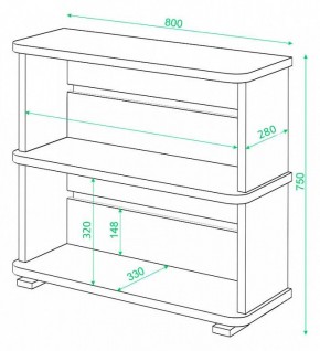 Стеллаж Домино СБ-25/2 в Тарко-Сале - tarko-sale.mebel24.online | фото 3