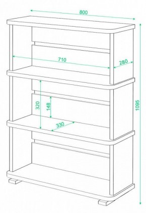 Стеллаж Домино СБ-25/3 в Тарко-Сале - tarko-sale.mebel24.online | фото 3