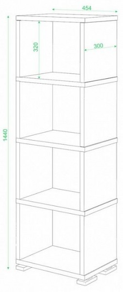 Стеллаж-колонка Домино СБ-15/4 в Тарко-Сале - tarko-sale.mebel24.online | фото 2