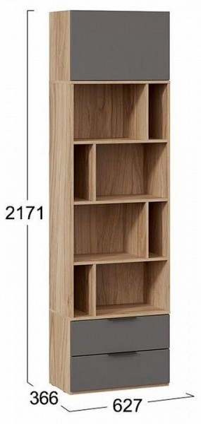 Стеллаж комбинированный Порто Исп. 2 ТД-393.07.20 в Тарко-Сале - tarko-sale.mebel24.online | фото 5