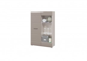 Стеллаж НЕНСИ (Ясень Шимо светлый/Капучино глянец) в Тарко-Сале - tarko-sale.mebel24.online | фото