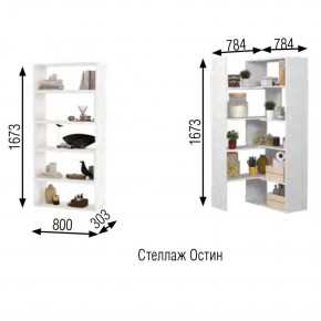 Стеллаж Остин в Тарко-Сале - tarko-sale.mebel24.online | фото 2