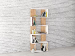 Стеллаж Ромео-1 Дуб крафт золотой/Белый в Тарко-Сале - tarko-sale.mebel24.online | фото