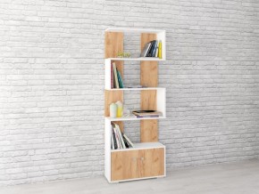 Стеллаж Ромео-2 дуб крафт золотой/белый в Тарко-Сале - tarko-sale.mebel24.online | фото