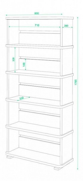 Стеллаж СБ-25/5 в Тарко-Сале - tarko-sale.mebel24.online | фото 2