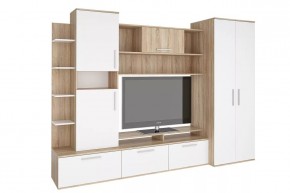 Стенка Денвер (СТЛ.151.01) Дуб сонома/Белый в Тарко-Сале - tarko-sale.mebel24.online | фото
