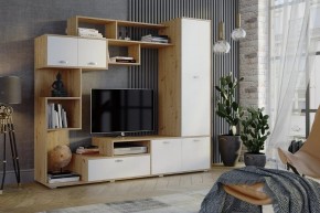 Стенка Диско (СТЛ.150.01) Дуб дикий/Белый в Тарко-Сале - tarko-sale.mebel24.online | фото 3