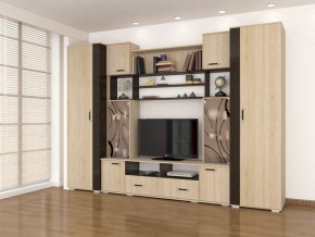 Стенка Оскар-18-1 дуб сонома-венге в Тарко-Сале - tarko-sale.mebel24.online | фото
