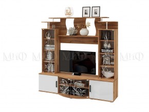 Стенка Виста (Белый глянец/Дуб крафт) в Тарко-Сале - tarko-sale.mebel24.online | фото