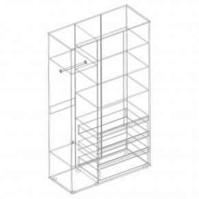 СТИЛ Шкаф 3-ств с 3 ящиками в Тарко-Сале - tarko-sale.mebel24.online | фото 2