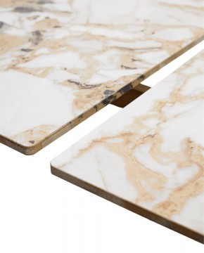 Стол ACERRA NEW 160 GLOSS GRAND JADE SOLID CERAMIC/ каркас цвета шампань, ®DISAUR в Тарко-Сале - tarko-sale.mebel24.online | фото 8