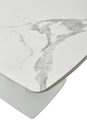 Стол ALATRI 120 GLOSS STATUARIO WHITE SOLID CERAMIC / WHITE, ®DISAUR в Тарко-Сале - tarko-sale.mebel24.online | фото 10