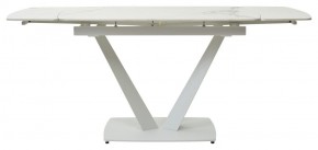 Стол ALATRI 120 GLOSS STATUARIO WHITE SOLID CERAMIC / WHITE, ®DISAUR в Тарко-Сале - tarko-sale.mebel24.online | фото 4