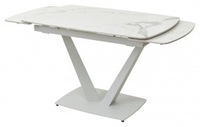Стол ALATRI 120 GLOSS STATUARIO WHITE SOLID CERAMIC / WHITE, ®DISAUR в Тарко-Сале - tarko-sale.mebel24.online | фото 8