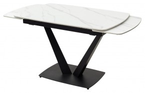 Стол ALATRI 120 MATT WHITE MARBLE SOLID CERAMIC / BLACK, ®DISAUR в Тарко-Сале - tarko-sale.mebel24.online | фото 8