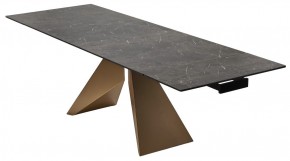 Стол ALES 180 BLACK GRAVE SOLID CERAMIC, керамика / бронзовый, ®DISAUR в Тарко-Сале - tarko-sale.mebel24.online | фото 7