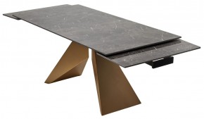 Стол ALES 180 BLACK GRAVE SOLID CERAMIC, керамика / бронзовый, ®DISAUR в Тарко-Сале - tarko-sale.mebel24.online | фото 9