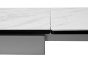 Стол BELLUNO 160 MARBLES KL-99 Белый мрамор матовый, итальянская керамика/ белый каркас, ®DISAUR в Тарко-Сале - tarko-sale.mebel24.online | фото 9