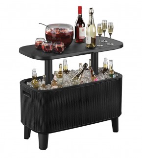 Стол Беви Бар (Bevy Bar Large Cool Bar), графит в Тарко-Сале - tarko-sale.mebel24.online | фото 3