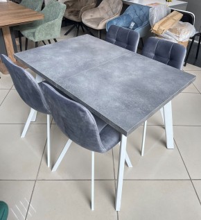 Стол BRICK M 140 Бетон Портленд/ Белый М-City в Тарко-Сале - tarko-sale.mebel24.online | фото 2