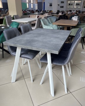 Стол BRICK M 140 Бетон Портленд/ Белый М-City в Тарко-Сале - tarko-sale.mebel24.online | фото 3